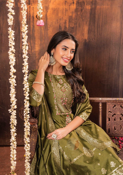 Silk Affair Vol 2 Af Banarasi Silk Readymade Pant Style Suits