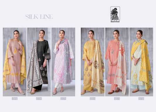 Silk Line Sahiba Cotton Plazzo Style Suits