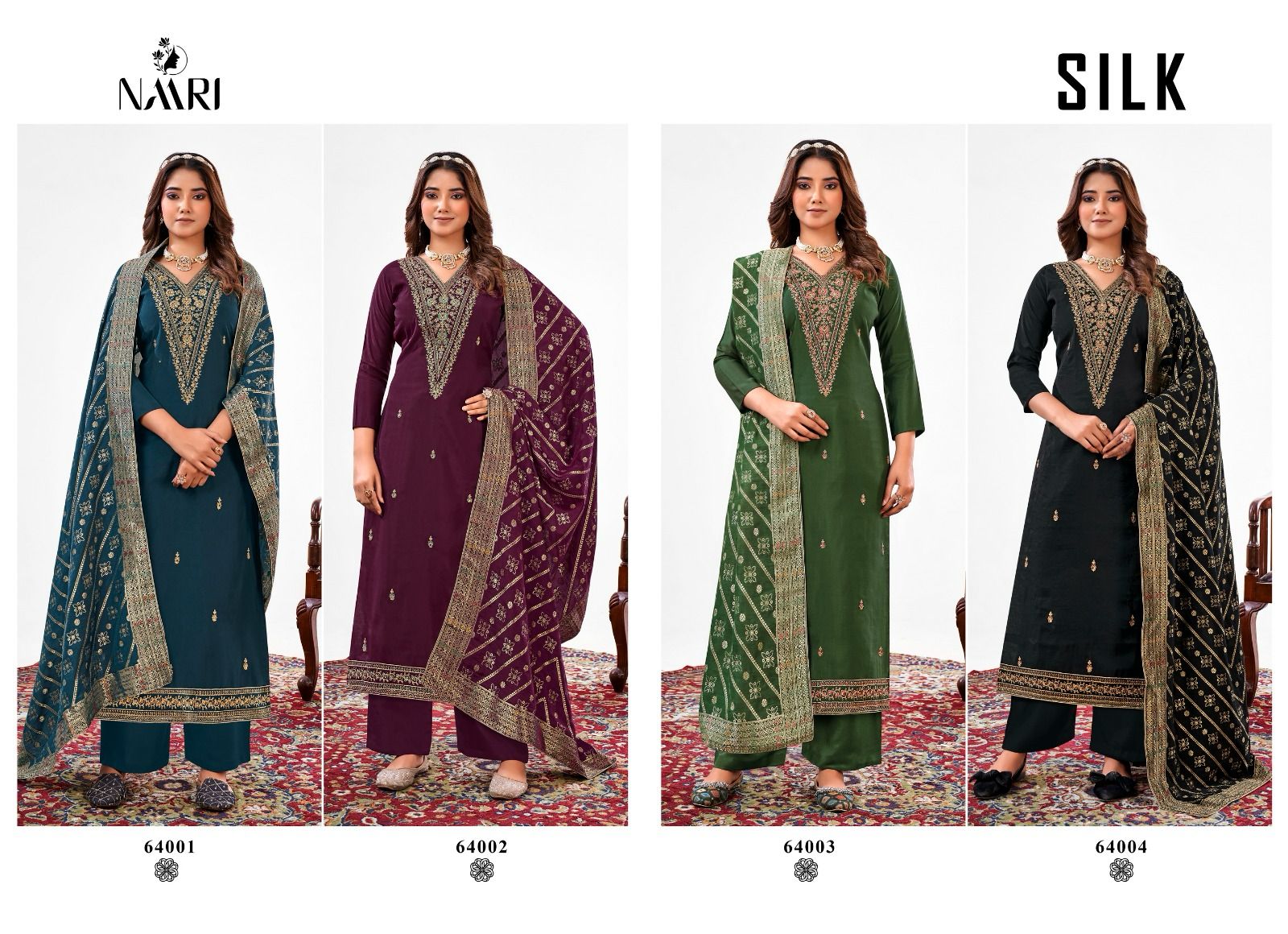 Silk Naari Pant Style Suits