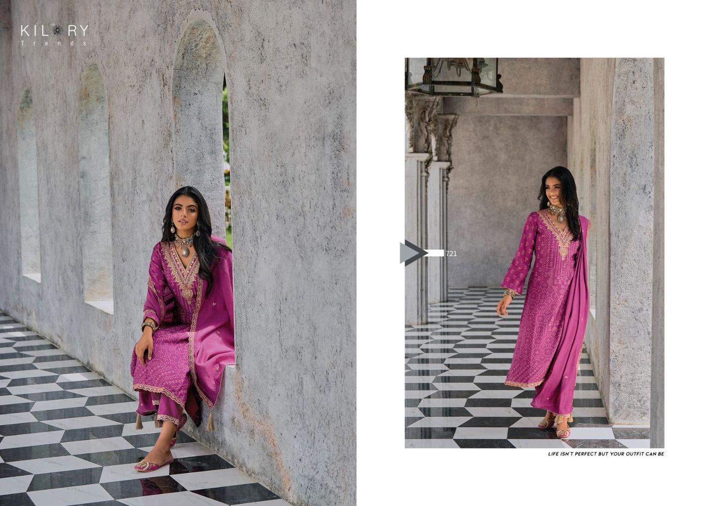 Silk Of Bandhej Vol 2 Kilory Jaam Cotton Pant Style Suits