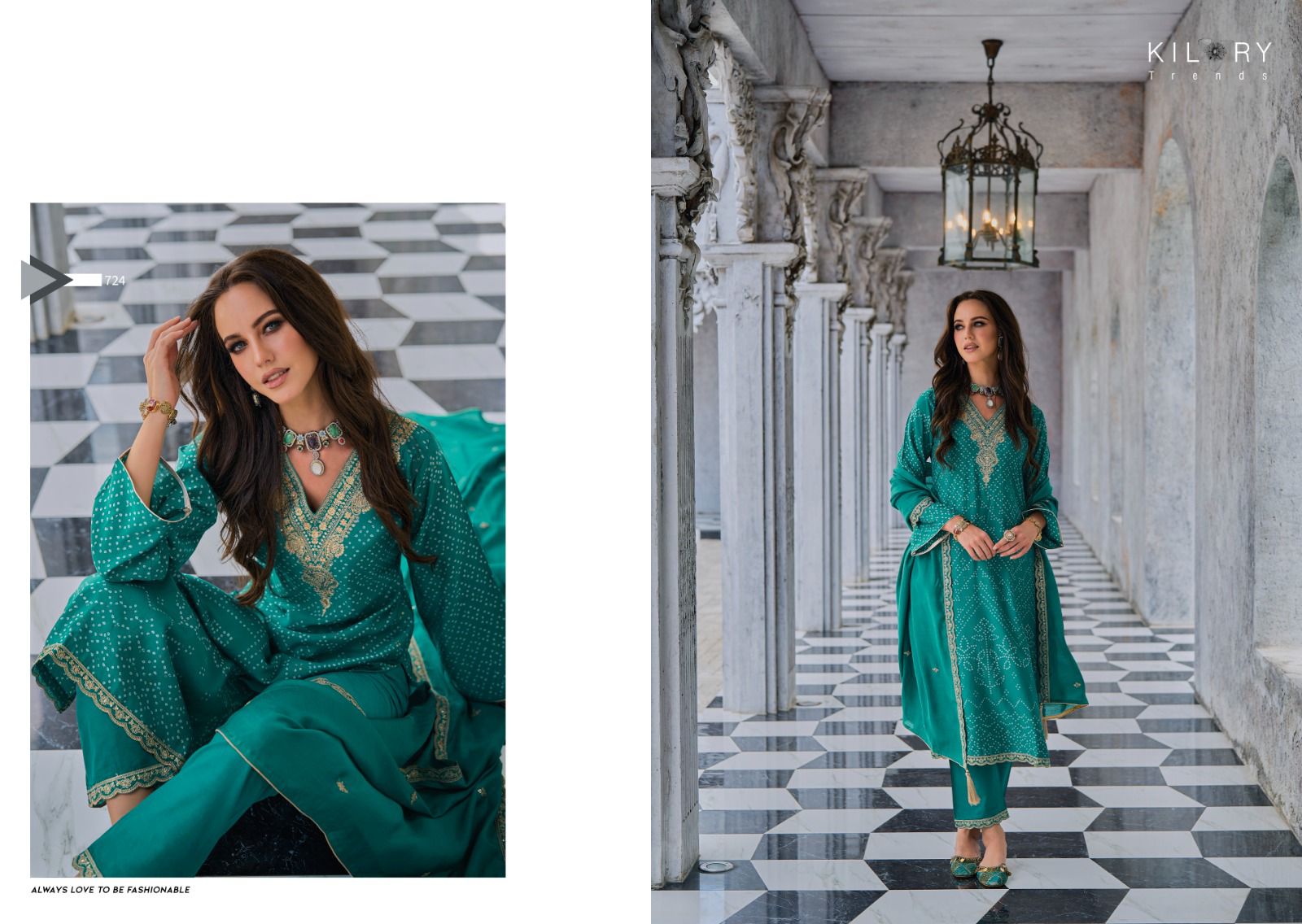 Silk Of Bandhej Vol 2 Kilory Jaam Cotton Pant Style Suits