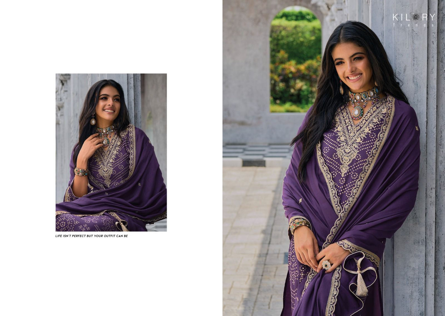 Silk Of Bandhej Vol 2 Kilory Jaam Cotton Pant Style Suits