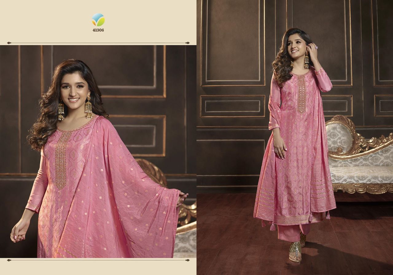 Silver Line Vinay Fashion Llp Jacquard Readymade Pant Style Suits