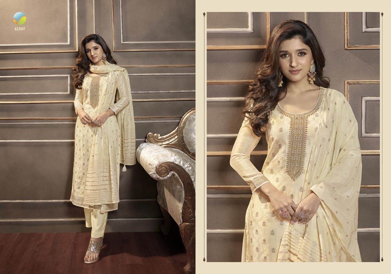 Silver Line Vinay Fashion Llp Jacquard Readymade Pant Style Suits