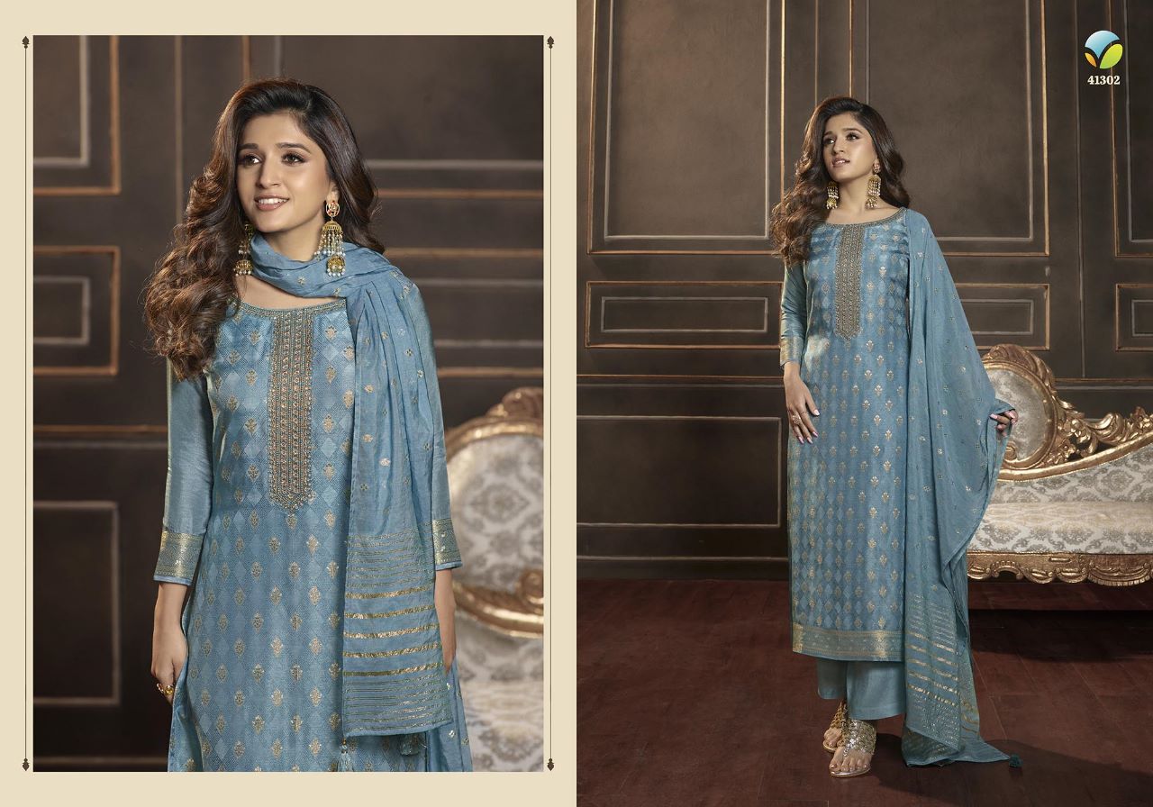 Silver Line Vinay Fashion Llp Jacquard Readymade Pant Style Suits