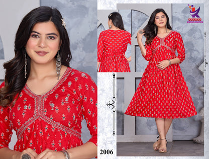 Silver Shines Mlm Kalash Lifestyle Rayon Anarkali Kurtis