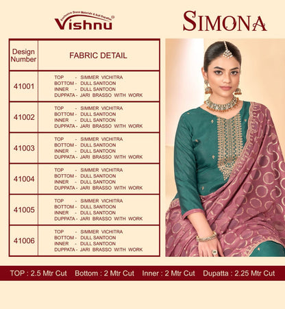 Simona Vishnu Impex Pant Style Suits