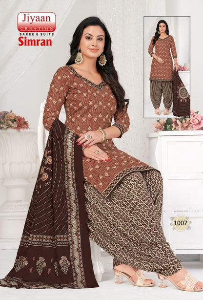 Simran Jiyaan Creation Cotton Dress Material