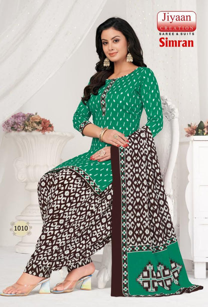 Simran Jiyaan Creation Cotton Dress Material