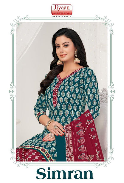 Simran Jiyaan Creation Cotton Dress Material