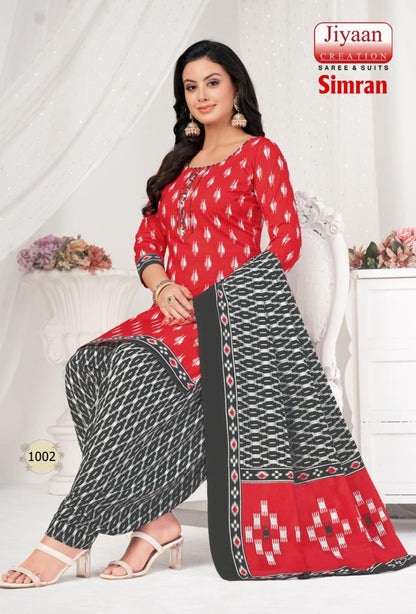 Simran Jiyaan Creation Cotton Dress Material