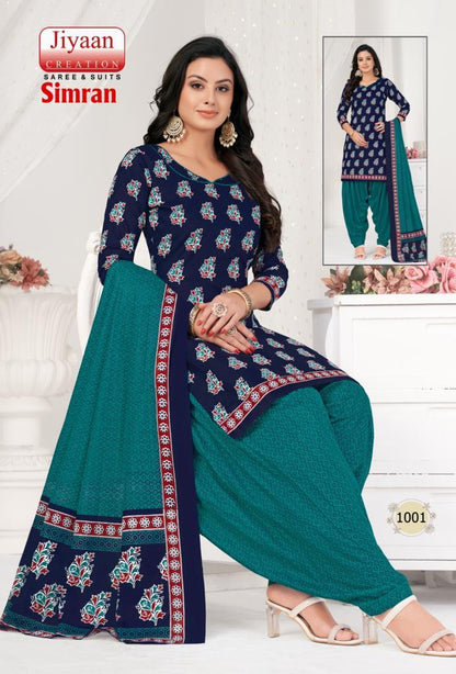 Simran Jiyaan Creation Cotton Dress Material