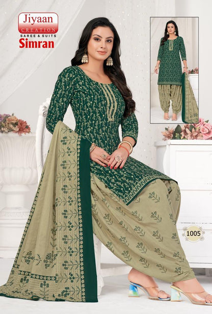 Simran Jiyaan Creation Cotton Dress Material