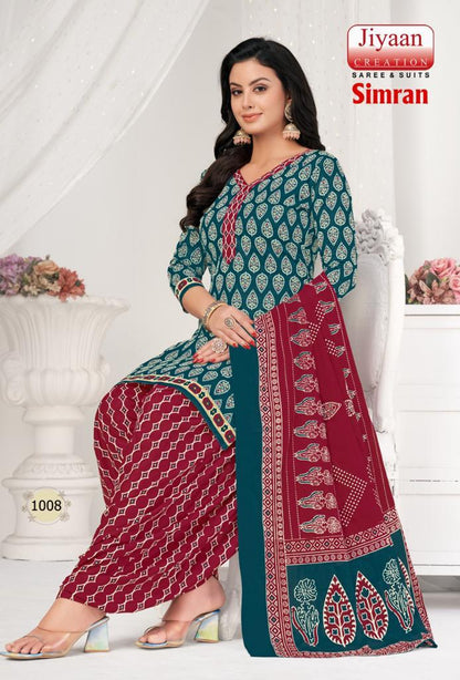 Simran Jiyaan Creation Cotton Dress Material