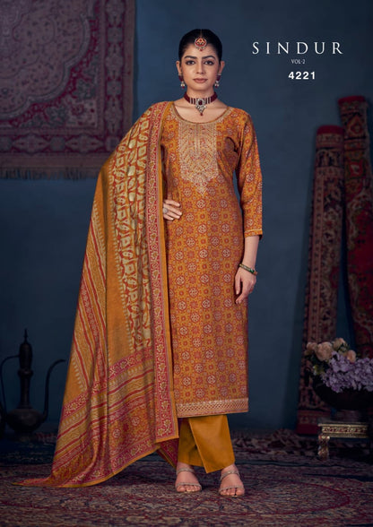 Sindur Vol 2 Rang Muslin Pant Style Suits