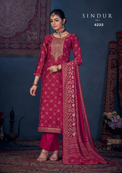 Sindur Vol 2 Rang Muslin Pant Style Suits