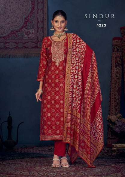 Sindur Vol 2 Rang Muslin Pant Style Suits