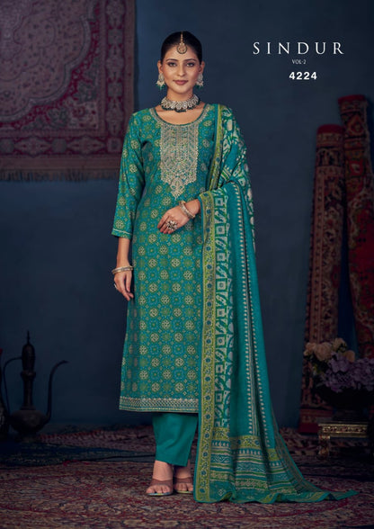 Sindur Vol 2 Rang Muslin Pant Style Suits
