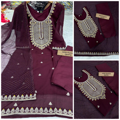 Sip Aarohi Organza Readymade Pant Style Suits