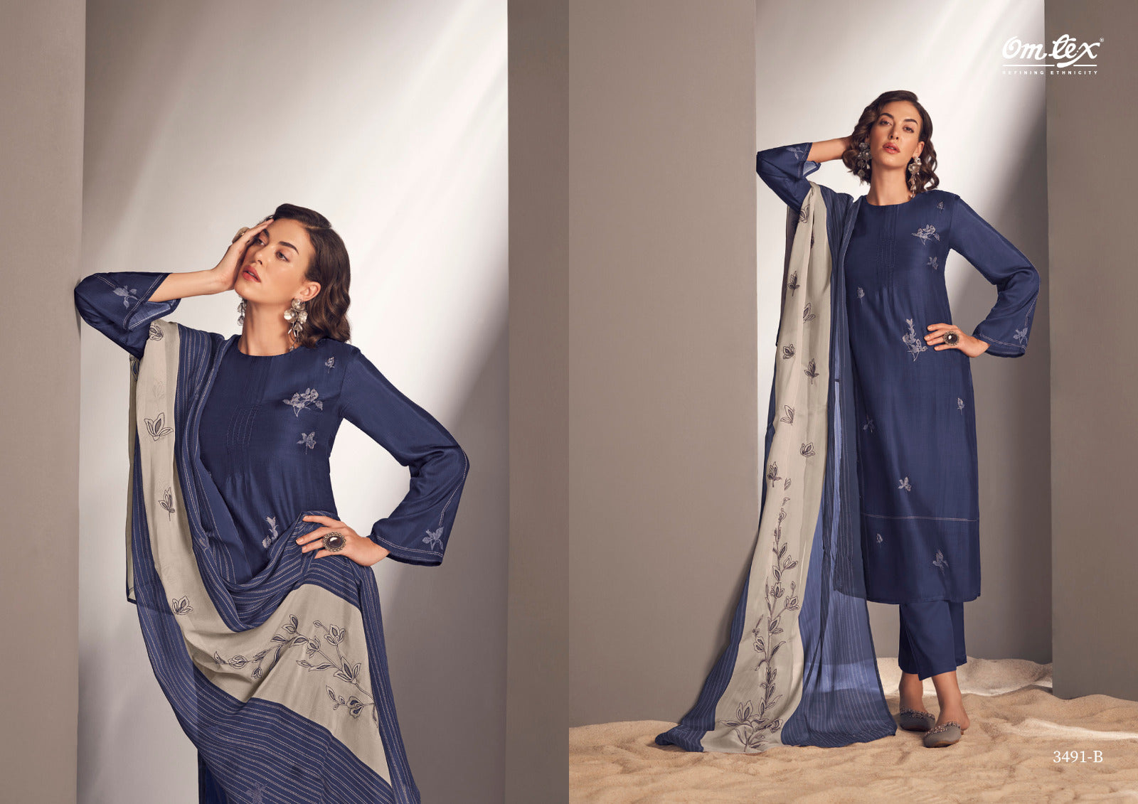 Sirahi Omtex Silk Pant Style Suits