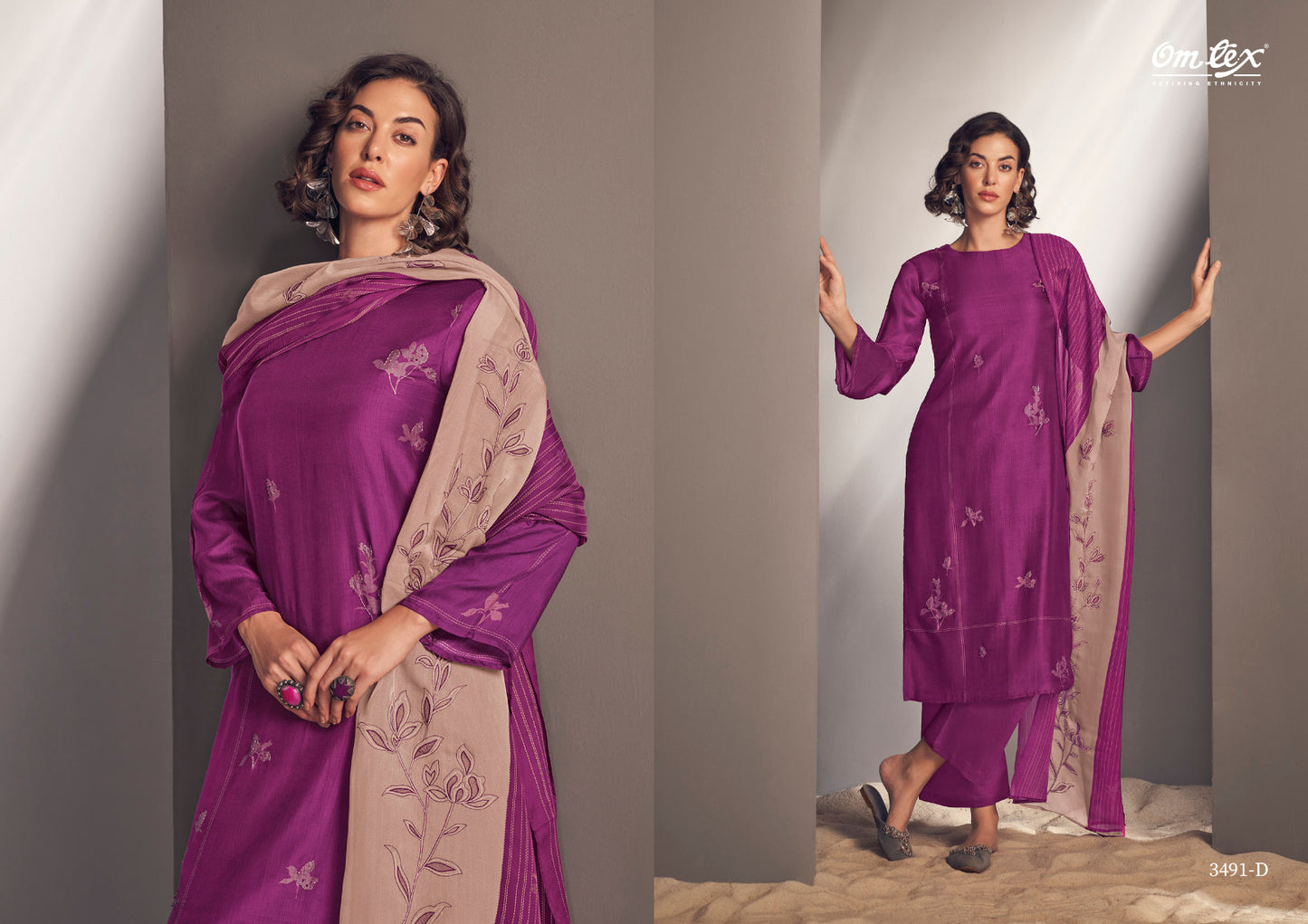 Sirahi Omtex Silk Pant Style Suits