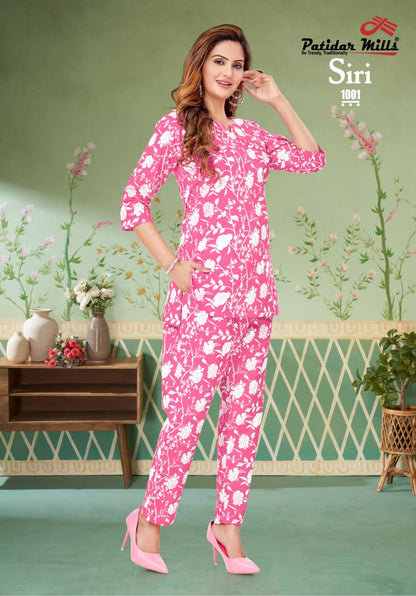 Siri Patidar Mills Cotton Co Ord Set