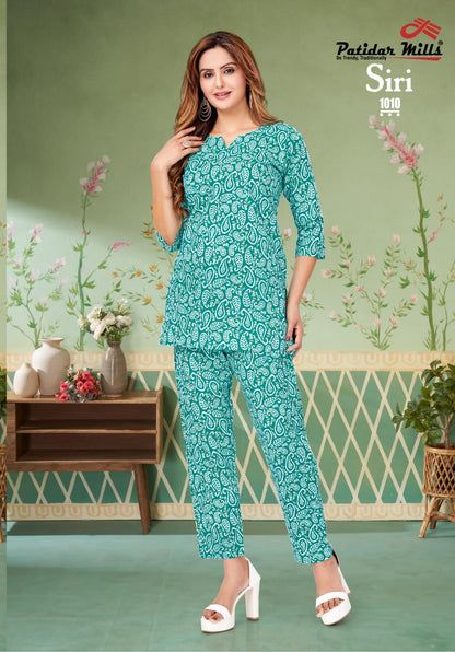 Siri Patidar Mills Cotton Co Ord Set
