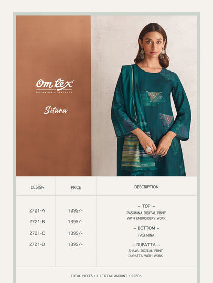 Sitara 2721 Omtex Pashmina Suits