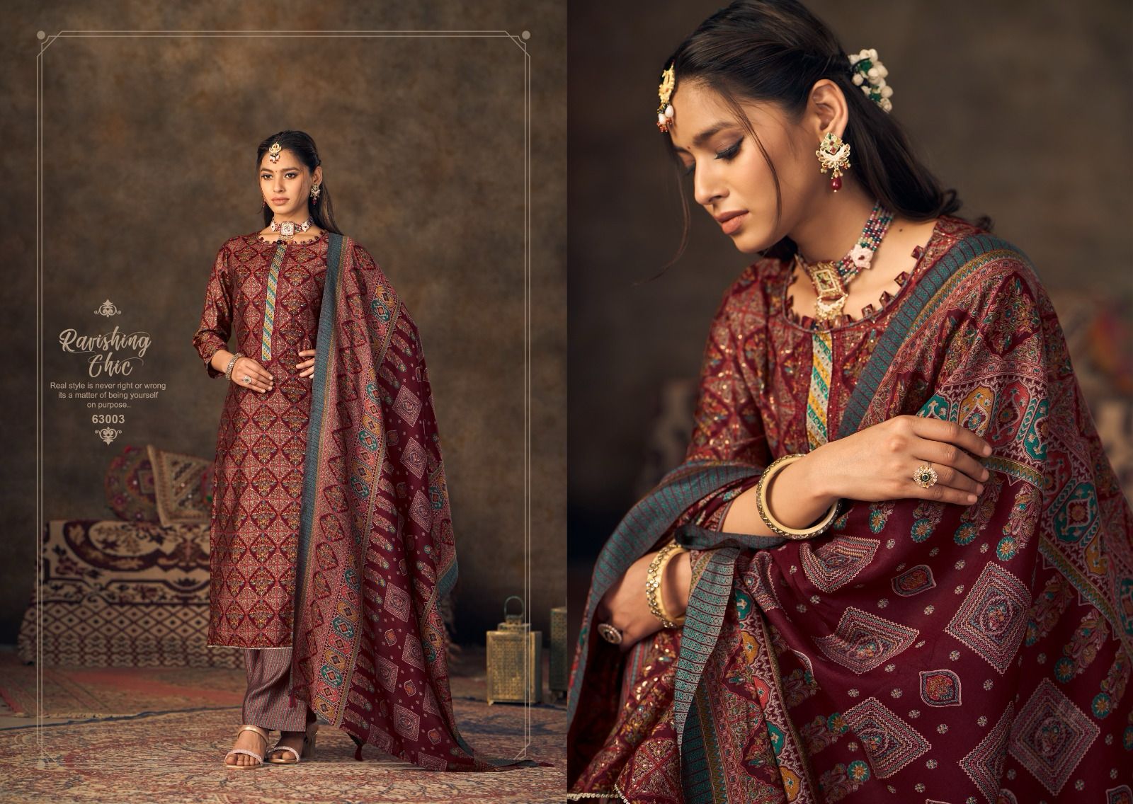 Siya Nishant Fashion Modal Silk Plazzo Style Suits