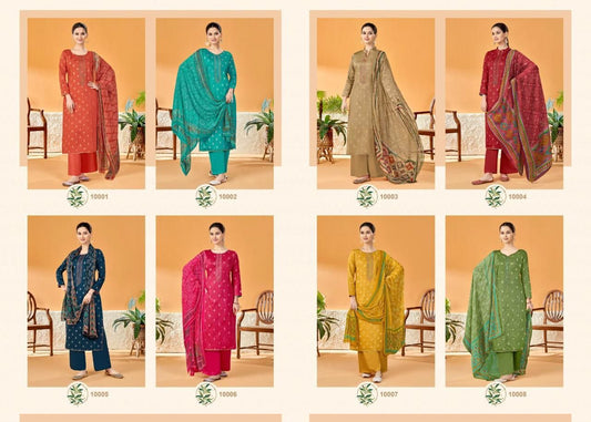 Sky Gold Vol 2 Salvi Fashion Jaam Silk Plazzo Style Suits