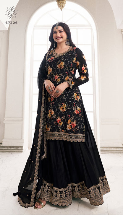 Sneh-Kuleesh Vinay Fashion Llp Chinon Sharara Style Suits