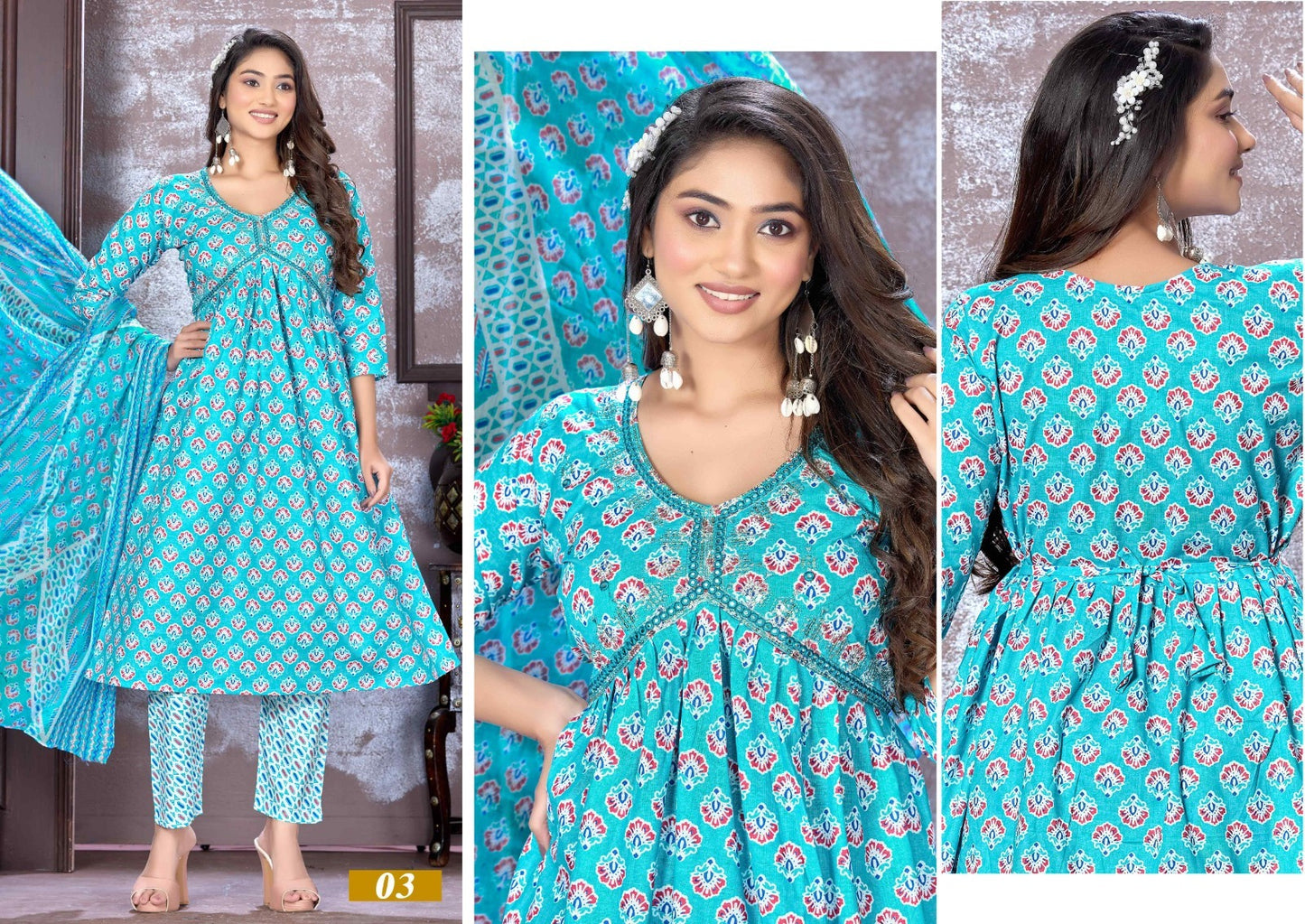 So Stunning Mlm Kalash Lifestyle Cotton Readymade Pant Style Suits