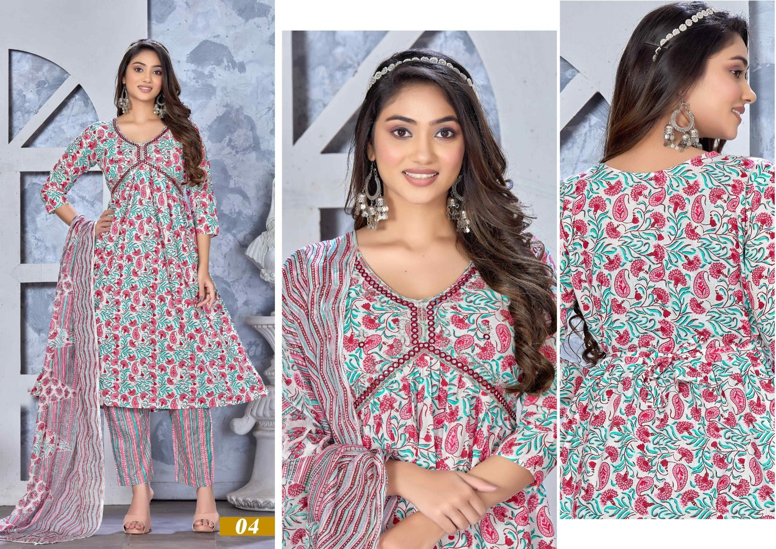 So Stunning Mlm Kalash Lifestyle Cotton Readymade Pant Style Suits