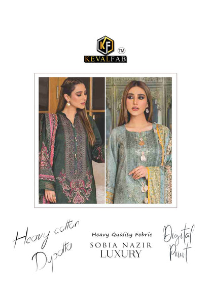 Sobia Nazir Vol 11 Keval Fab Cotton Karachi Salwar Suits