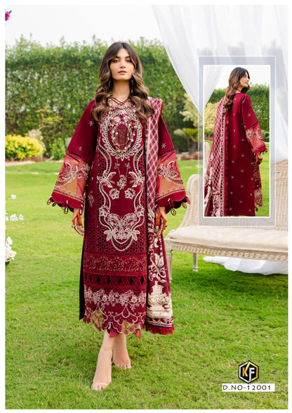 Sobia Nazir Vol 12 Keval Fab Karachi Salwar Suits