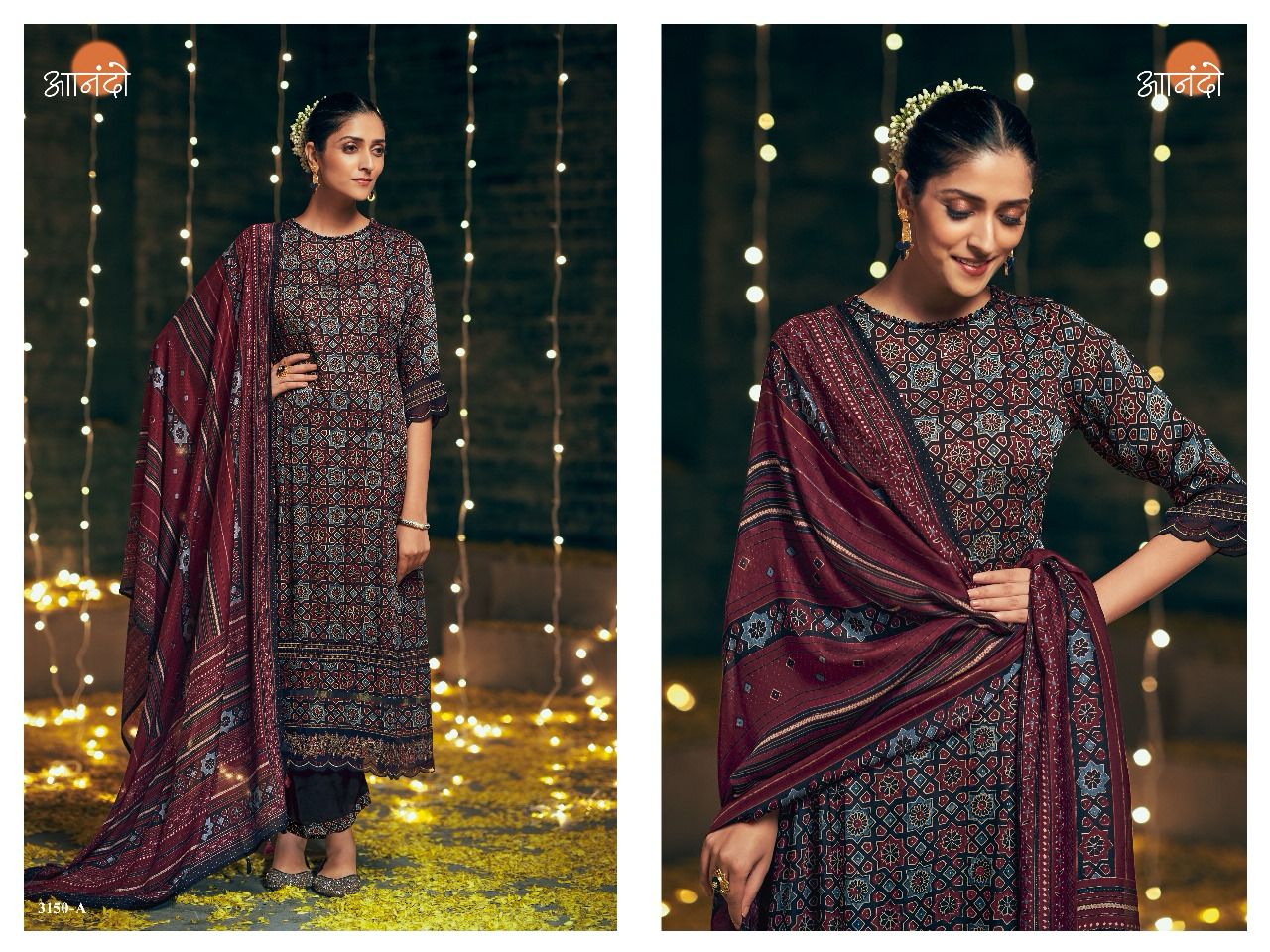 Sofiana 3150-Ab Anando Modal Silk Pant Style Suits