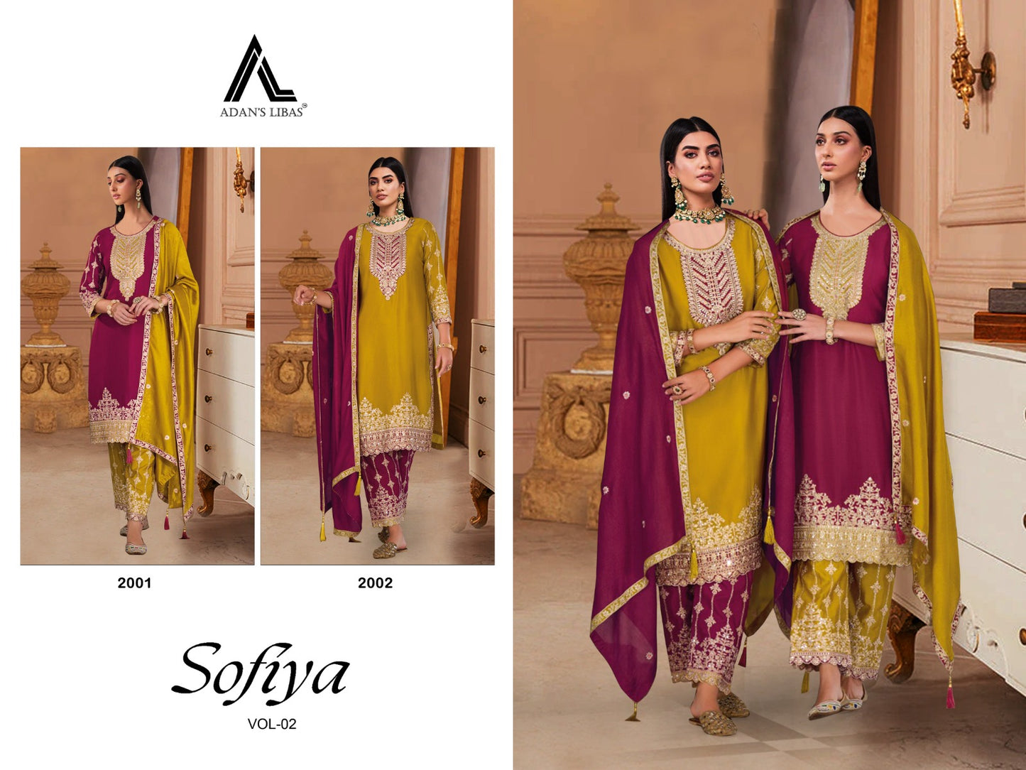 Sofiya Vol 2 Adans Libas Vichitra Pakistani Salwar Suits