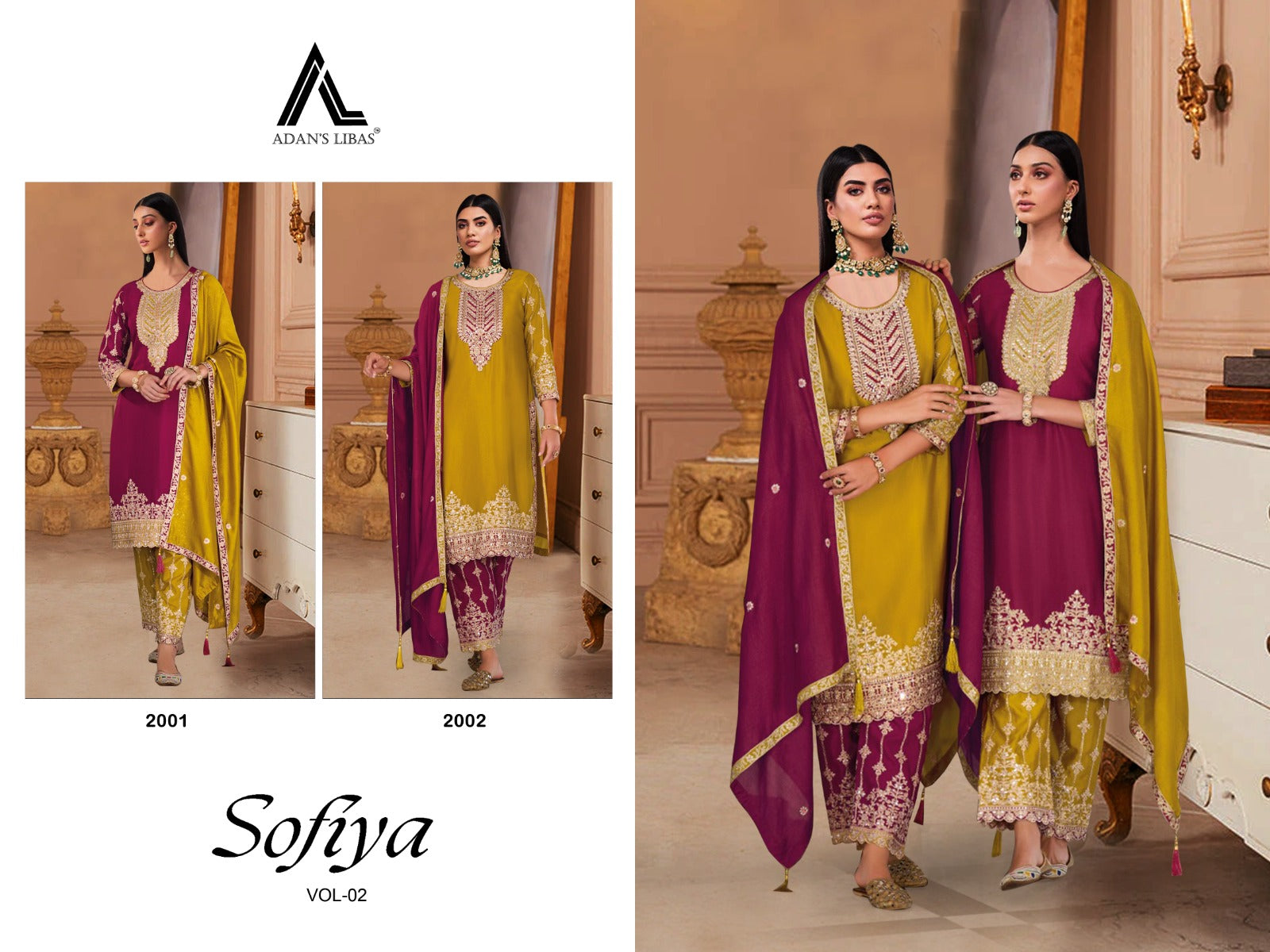 Sofiya Vol 2 Adans Libas Vichitra Pakistani Salwar Suits