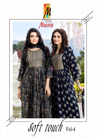 Soft Touch Vol 4 Master Rayon Readymade Pant Style Suits