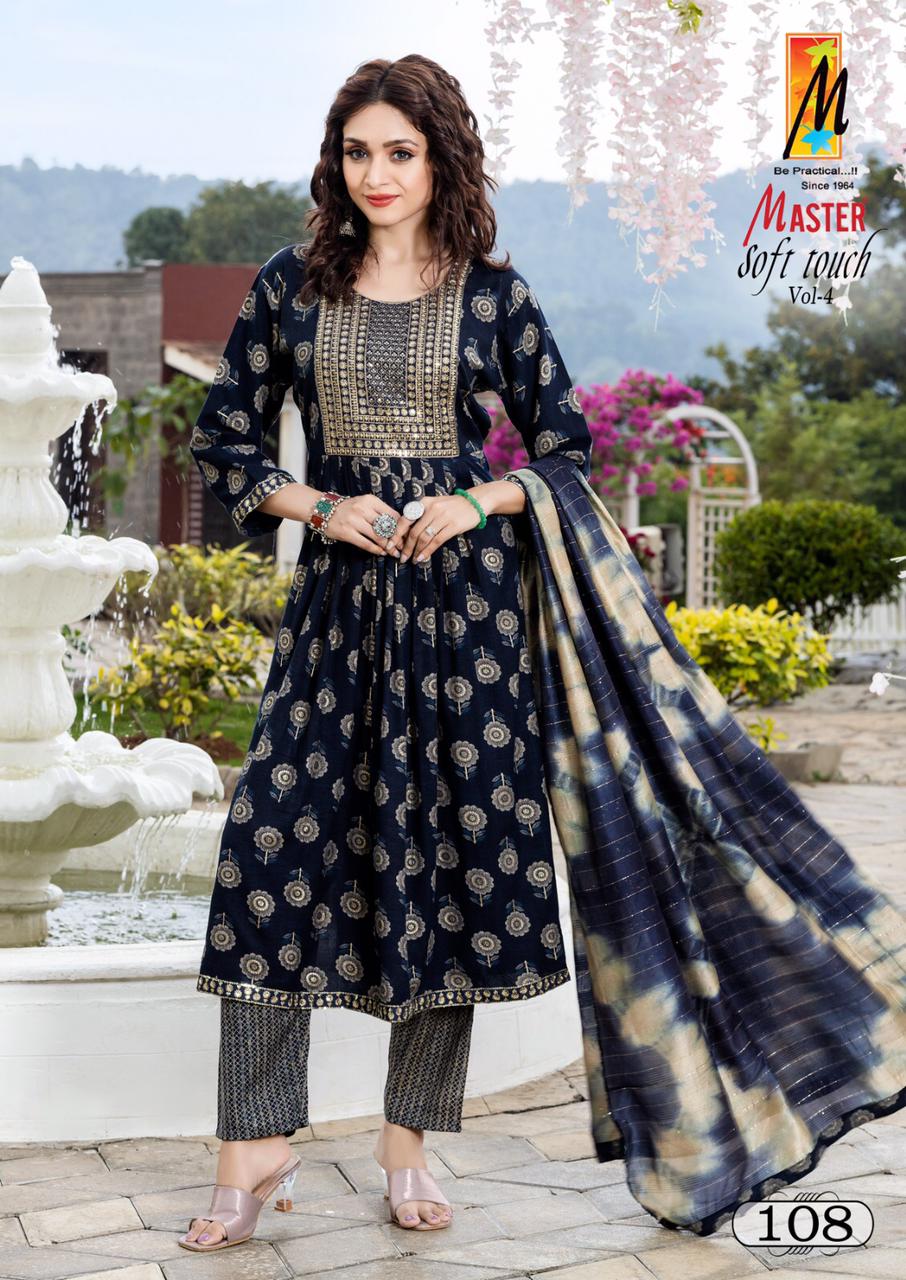 Soft Touch Vol 4 Master Rayon Readymade Pant Style Suits