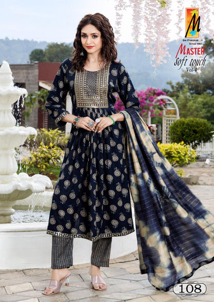 Soft Touch Vol 4 Master Rayon Readymade Pant Style Suits