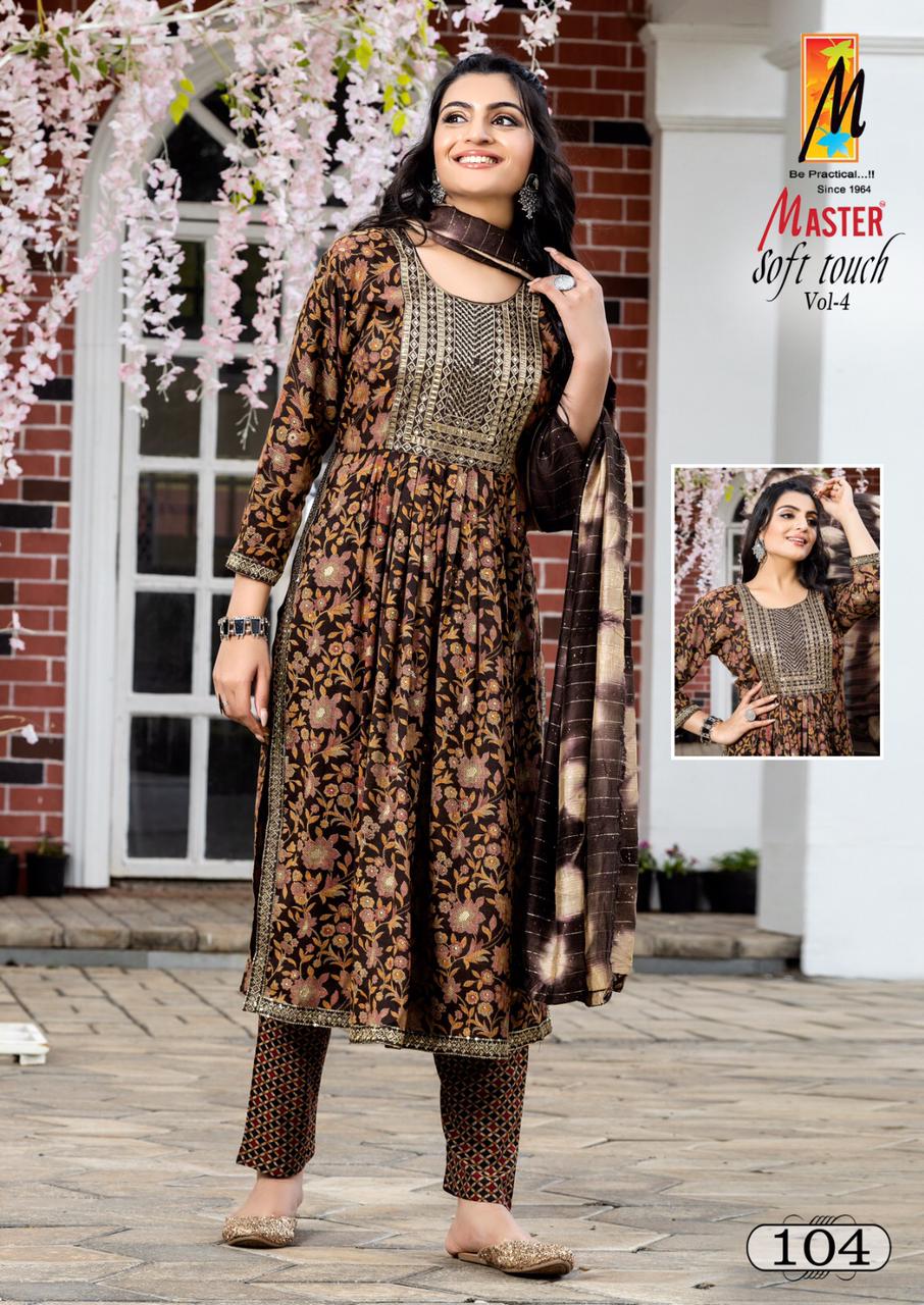 Soft Touch Vol 4 Master Rayon Readymade Pant Style Suits