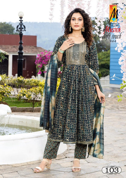 Soft Touch Vol 4 Master Rayon Readymade Pant Style Suits