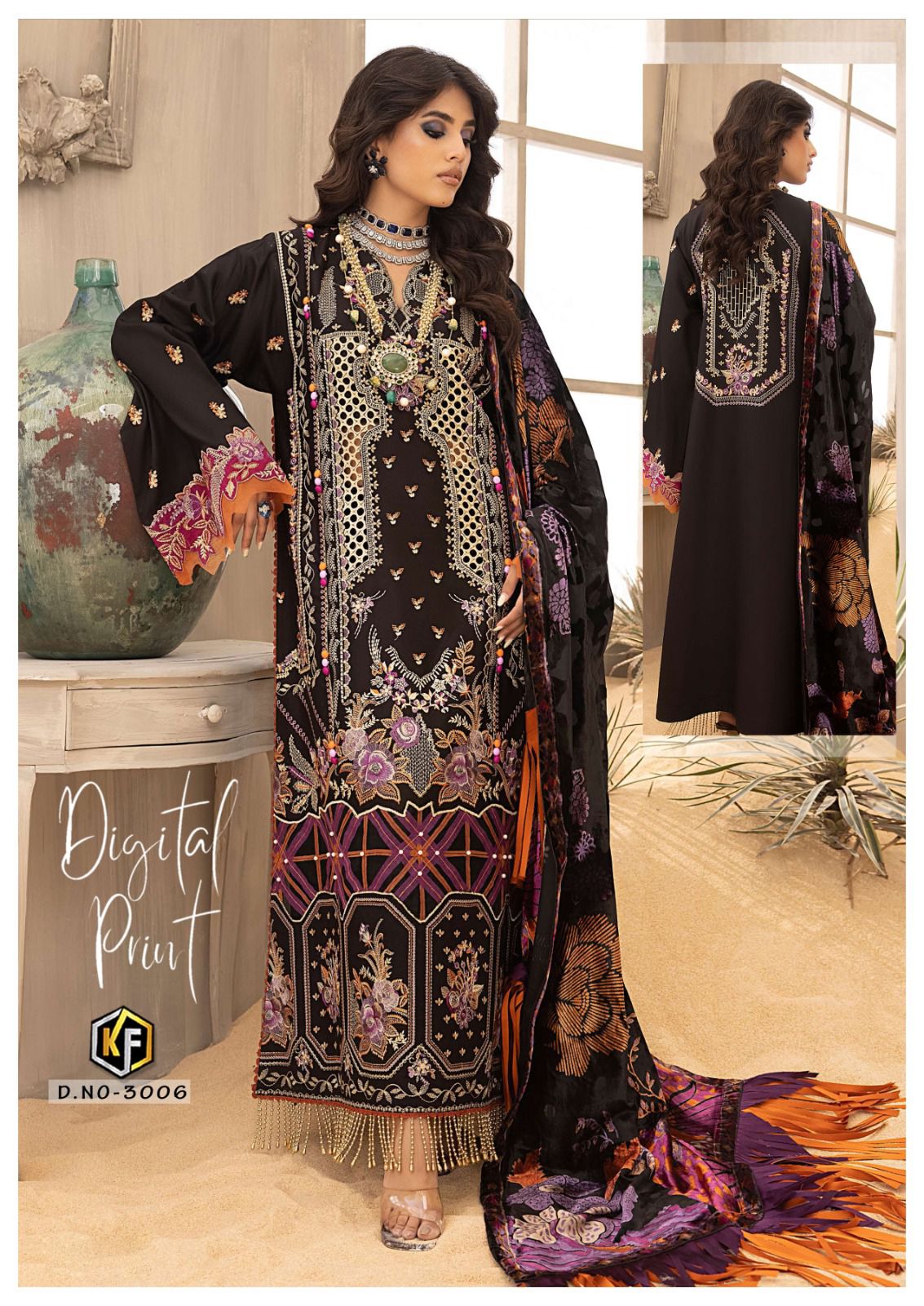 Soha Nazir Luxury-3 Keval Fab Karachi Salwar Suits