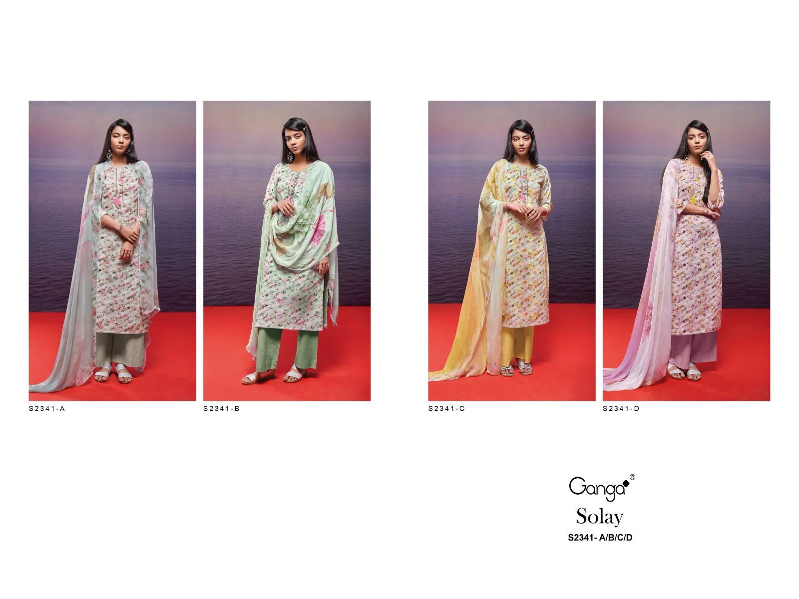 Solay 2341 Ganga Cotton Plazzo Style Suits