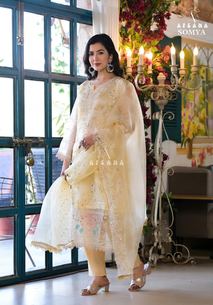 Somya-Colours Afsana Organza Readymade Pant Style Suits