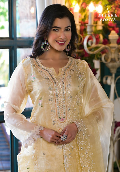 Somya-Colours Afsana Organza Readymade Pant Style Suits