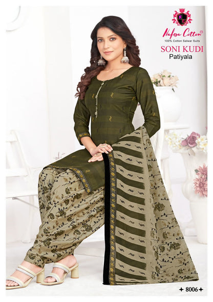 Soni Kudi Vol 8 Nafisa Cotton Cotton Patiyala Style Suits