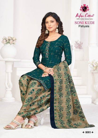 Soni Kudi Vol 8 Nafisa Cotton Cotton Patiyala Style Suits