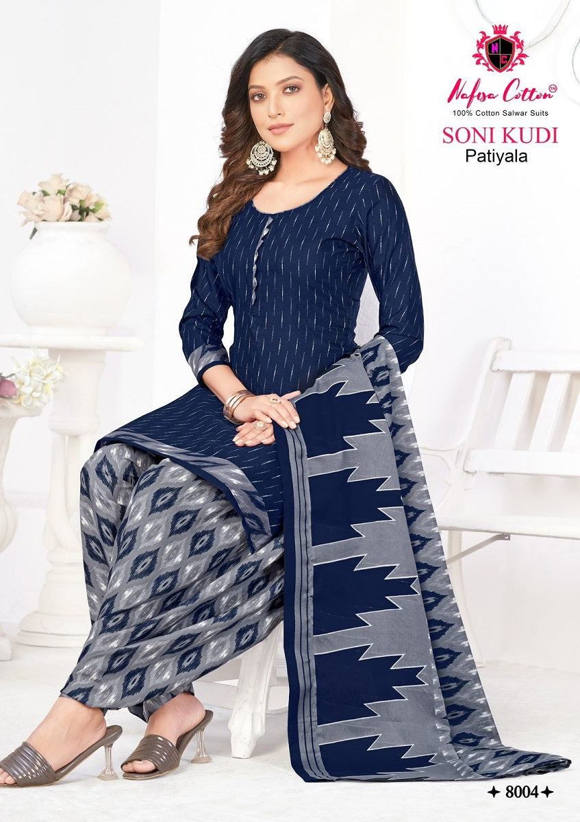 Soni Kudi Vol 8 Nafisa Cotton Cotton Patiyala Style Suits